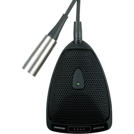 Shure Boundary Condenser Microphone, half omnidirectional, TA4F, programmable button MX393/O