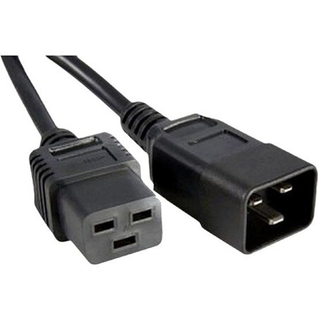 Enet C19 TO C20 POWER CORD EXTENSION 12 AWG 20A/250V 5FT - LIFETIME WARRANT C19C20-5F-ENC