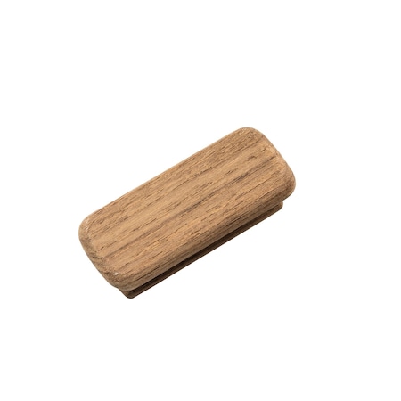 Homeroots Set of Two Brown Teak Wood Drawer Pull Knobs, 2PK 476580