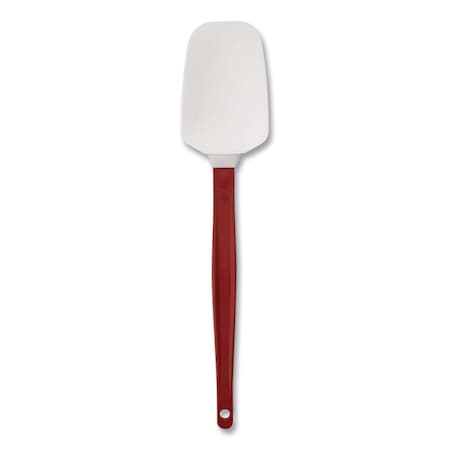 Rubbermaid Commercial High Heat Scraper Spoon, White w/Red Blade, 13 1/2" FG196700RED