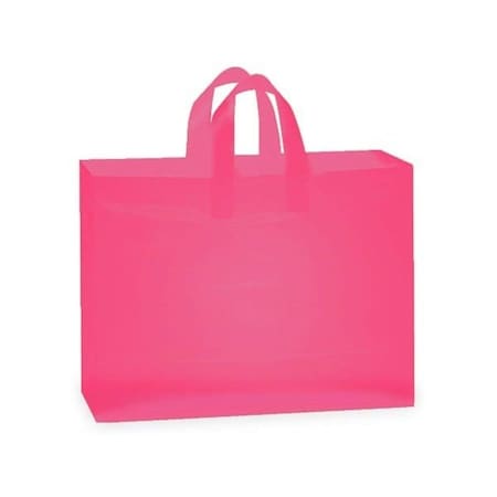 Nashville Wraps Blazing Pink Plastic Gift Bags, Vogue 16x5x12, 3 mil, 100PK BVBPP