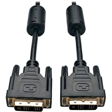 Tripp Lite DVI Single Cable, TMDS, DVI-D M/M, 6ft, Connector Type: Male to Male P561-006