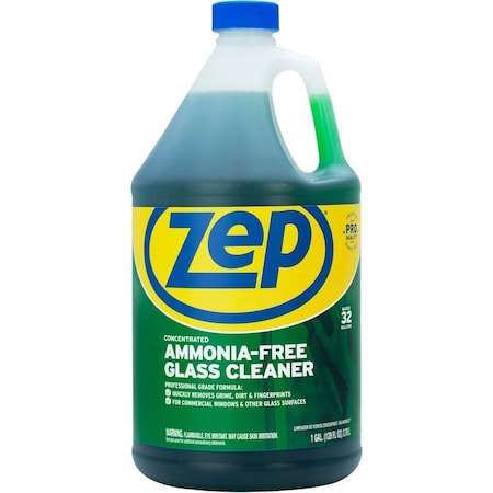 Zep Liquid Glass Cleaner Concentrate, Green ZPEZU1052128
