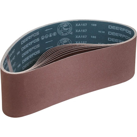 Grizzly 6" x 48" A/O Sanding Belt 180 Grit, 10PK H3520