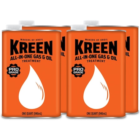 Kroil Kreen 1 quart High-Grade Gas & Oil Treatment, 4PK AZKR161C4
