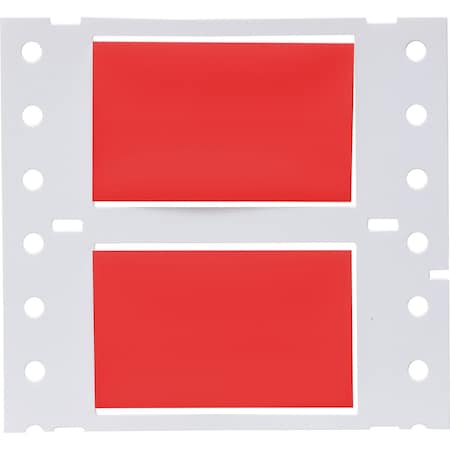 Brady PermaSleeve HX Heat Shrink Double Sided Wire Marking Sleeves, 0.75 in. x 2 in. W, Red, Roll of 2500 2HX-750-2-RD-J