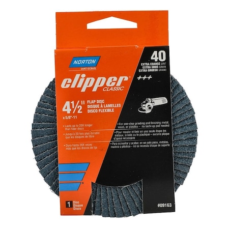 Saint-Gobain Abrasives FLAP DISC 40GRIT 4-1/2 in. 70184609163