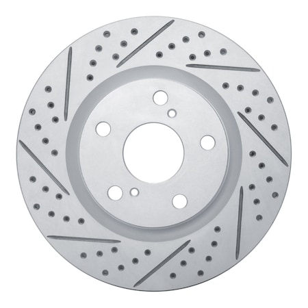 Dynamic Friction Co DFC Geoperformance Rotor - Drilled and Slotted 830-76080L