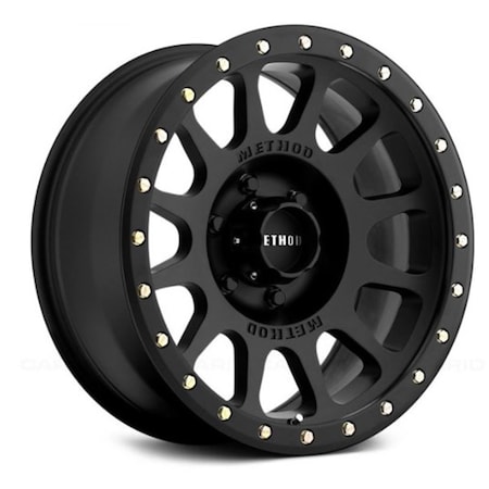 Water World 18 x 9 in. NV Matte Black Wheel - Matte Black - 18 x 9 in. WA3637341