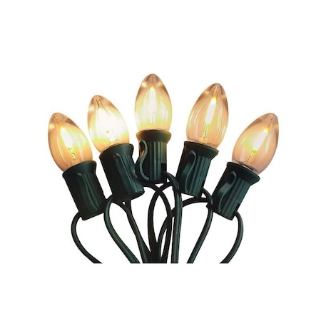 Santas Forest LED Filament Retro Light Set, 25-Lamp, LED, Clear, 25000 hr Average Life, 17 ft L 25718