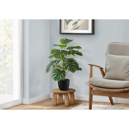 Monarch Specialties Artificial Plant, 24" Tall, Monstera, Indoor, Faux, Fake, Table, Greenery, Potted, Real Touch I 9576