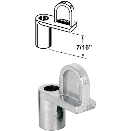 Prime-Line 7/16'' Mill Swivel Die-cast Screen Clips With Screws, 12 Count PL7737