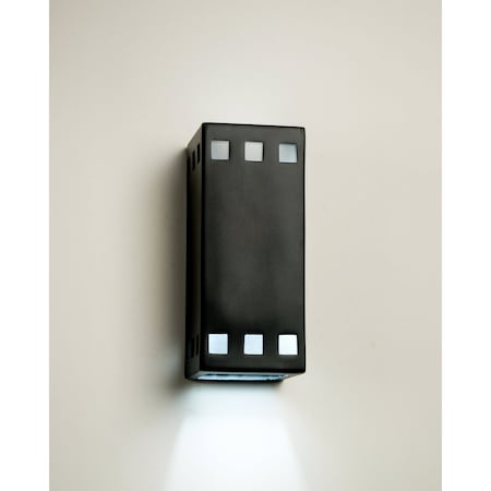 Luxury Lighting Jaken 12.5 in Tall Ceramic Outdoor Wall Light, Matte Black Paint Finish, 2PK (2) 184-07-MBP-ud-7