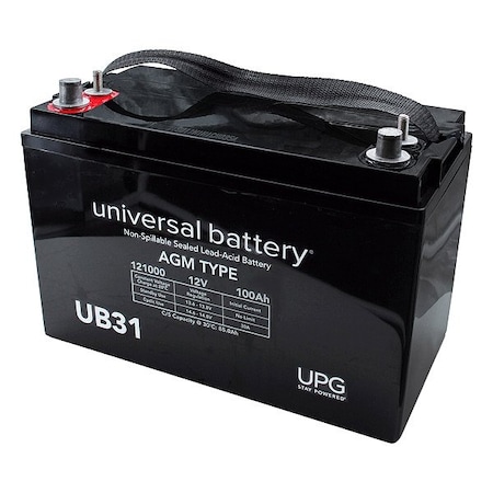 Upg 12V 100Ah Dual Post Group 31, Battery 40505