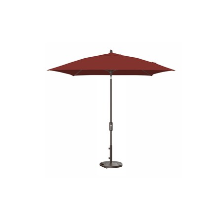 Treasure Garden 7.5 ft Square Patio Umbella, aluminum, fiberglass ribs, outdoor, Henna UM847SQ-00 5407 Henna