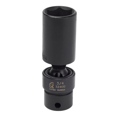 Sunex 3/8 in Drive 3/4 in Deep Universal Impact Socket 324UD