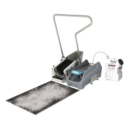 Smartstep Airless SmartStep Footwear Sanitizer with Boot Scrubber & Handle, Includes 2.5 Gallon Container ADB0004-BS