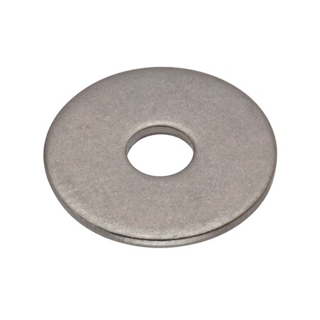 Zoro Select Flat Washer, For Screw Size #6 , Stainless Steel Plain Finish, 25 PK WASB#6W316