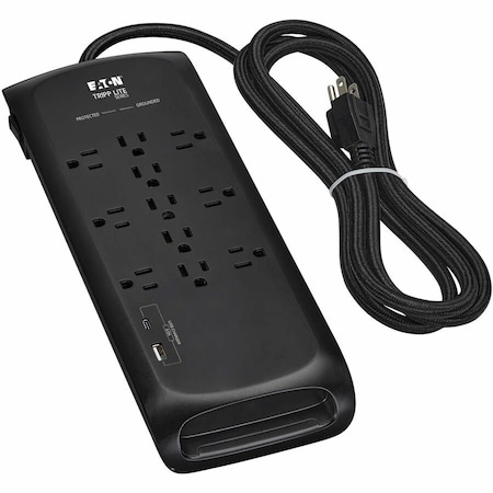 Eaton TRIPP LITE SERIES 11-OUTLET SURGE PROTECTOR 5-15R 4200 JOULES 2 USB CHARGING POR TLP118DBUC