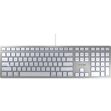 Cherry KC 6000 SLIM SILVER CORDED KEYBOARD F/ MAC US JK-1610US-1