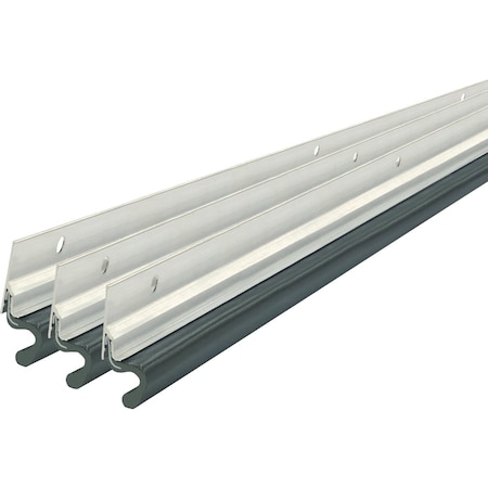 M-D Building Products Building Products Aluminum & Vinyl-coated Foam Heavy-duty Screw-on Top & Sides Door Seal Kit Silver 43345