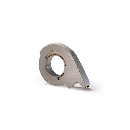 Scotch Strapping Tape Dispenser, 1 in Max. Tape Width, 3 in Tape Core Dia., Pistol, Plastic, Gray H12