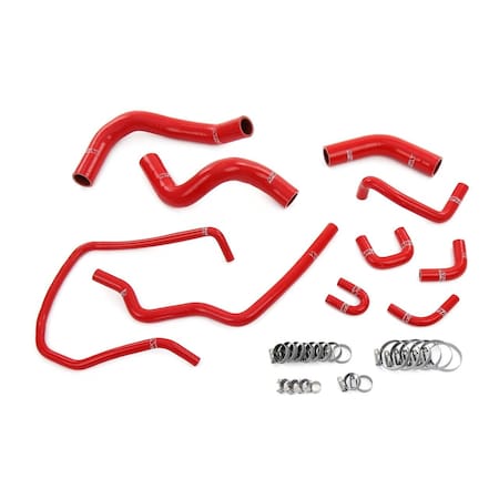 Hps Performance High Temp Reinforced Silicone Radiator Coolant Hose Kit, Red,  57-2167-RED