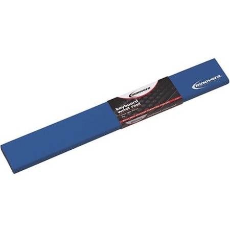 Innovera Natural Rubber Keyboard Wrist Rest, Blue 52457