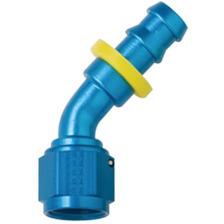 Fragola 204508 45 deg 8000 Series Push-Lock -08 AN Race Hose End FRG204508