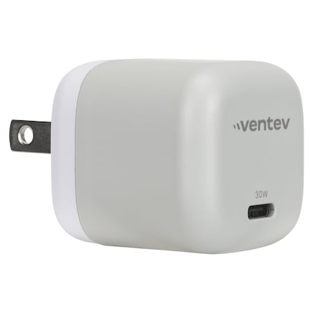 Ventev 30w Mini Wall Charger And Usb C To Apple Lightning Cable, White WC30-CLBX-87446