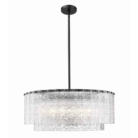 Z-Lite 12 Light Pendant in Matte Black 1943P32-2-MB