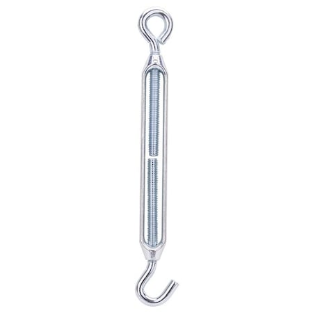 Prosource Turnbuckle, 3/8 in Thread, Hook, Eye, 15 in L Take-Up, Aluminum LR339