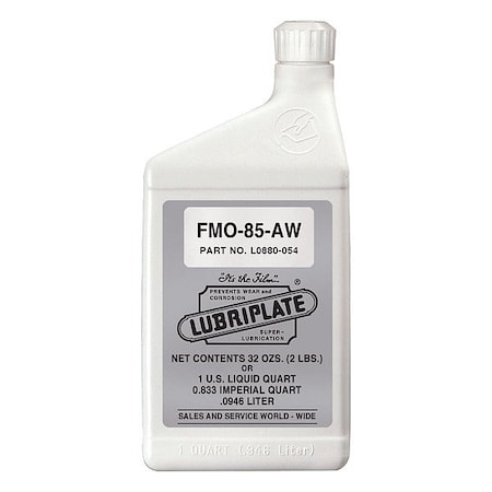 Lubriplate Hydraulic Oil, 32 oz, Bottle, Mineral Oil Base, 365 Degrees F Max Op Temp, Colorless L0880-054