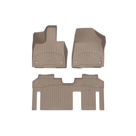 Weathertech Tan, Front and Rear FloorLiner HP 451641-1-3IM