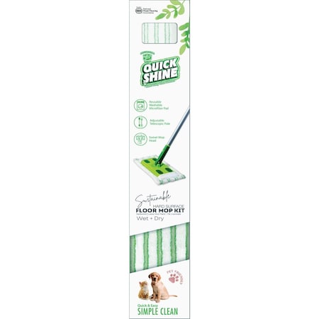 Quick Shine Hard Surface Floor Mop with Microfiber Pad Kit 11147