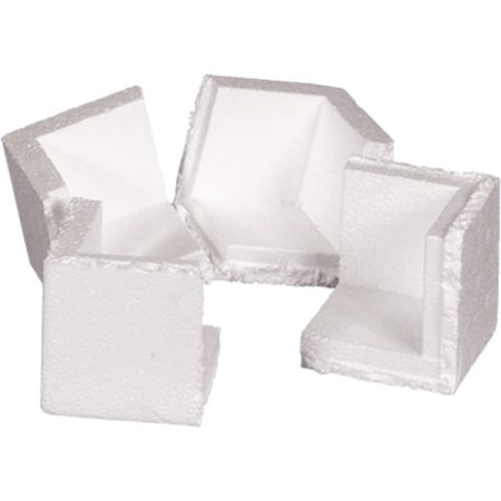 Box Packaging Foam Corners 3L x 3W x 3H White 1000/Pack PF201