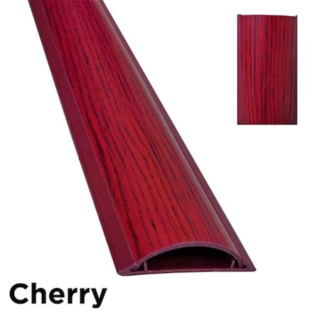Switch On Cable Protector, 9/16 in H, 3 ft L, 2 in W, 1 Channel, PVC, Cherry Wood SW3566102
