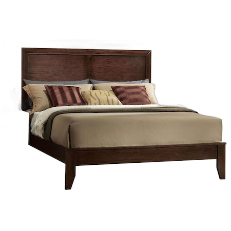 Homeroots Espresso King Bed Frame 285862