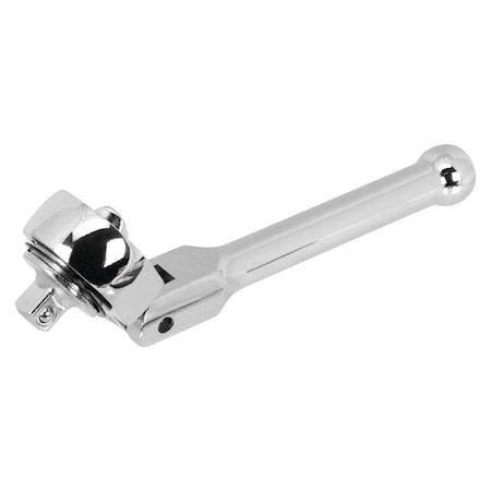 Performance Tool 1/4 In Dr. Stubby Flex Head Ratchet Ratchet-Stubby, W36114 W36114