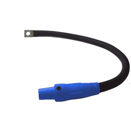 Power Assemblies Type W Pigtail 400A 4/0 AWG Series 16 Female Camlock to Lug 3 ft, Blue 40TW16003FLB