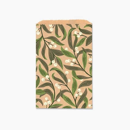 Nashville Wraps White Berries Paper Merchandise Bags, 6.25x9.25, 100PK MB1WBM