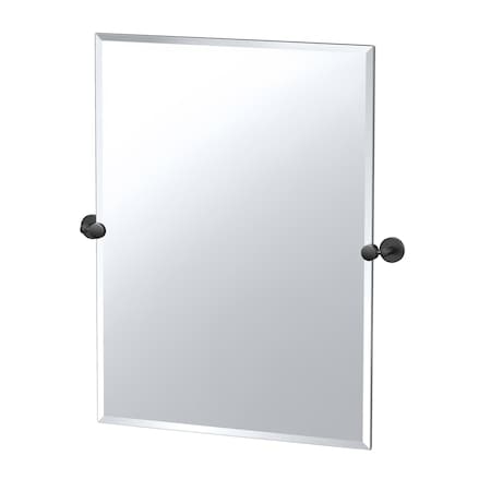 Gatco Sky 31.5" Frameless Rectangle Mirror, Matte Black 5559MXS