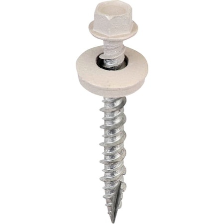 Acorn International No.9x1-1/2'' Light Gray Washered Metal To Wood Screw, 250 Ct. SW-MW15LG250