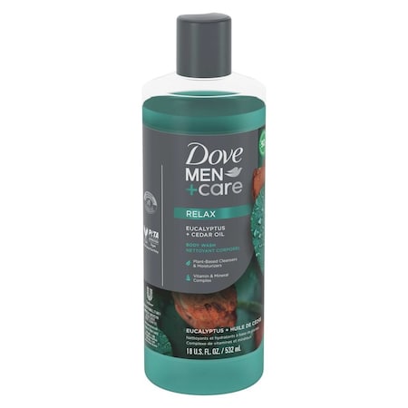 Dove Men+Care Eucalyptus Plus Cedar Oil Body Wash, 18 Ounce, 4PK 64771818