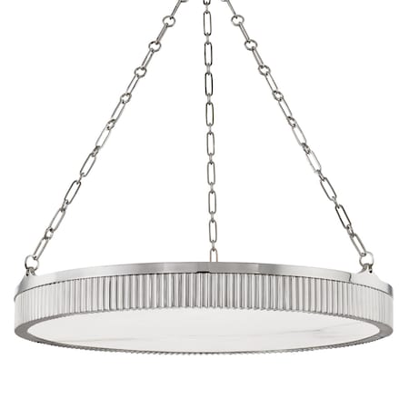 Hudson Valley Lighting Lynden 8 Light Chandelier 30 In. Polished Nickel 532-PN