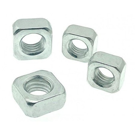 Zmg Fasteners Plus M8 - 1.25 DIN 557 SQUARE NUT CLASS 8 ZINC TRIVALENT CLEAR PER PRINT 2014530