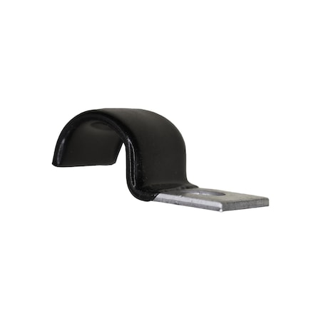 Auveco Half Clamp 7/16in- Galvanized Vinyl Coated, 25PK 10612