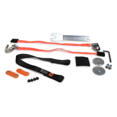 Hands On Sliding Quick Click Head & Neck Support Tether with 18 in. Long, Black HA3608607