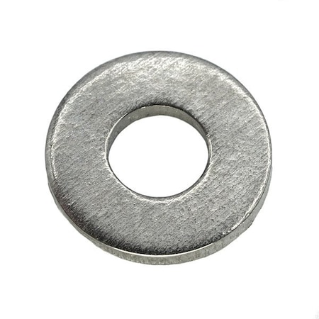 Zoro Select Flat Washer, For Screw Size #8 , Titanium Plain Finish 0075329
