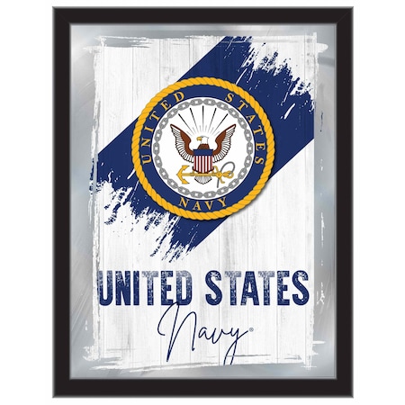 Holland Bar Stool Co United States Navy 17inx22in Logo Wall Mirror MLogo